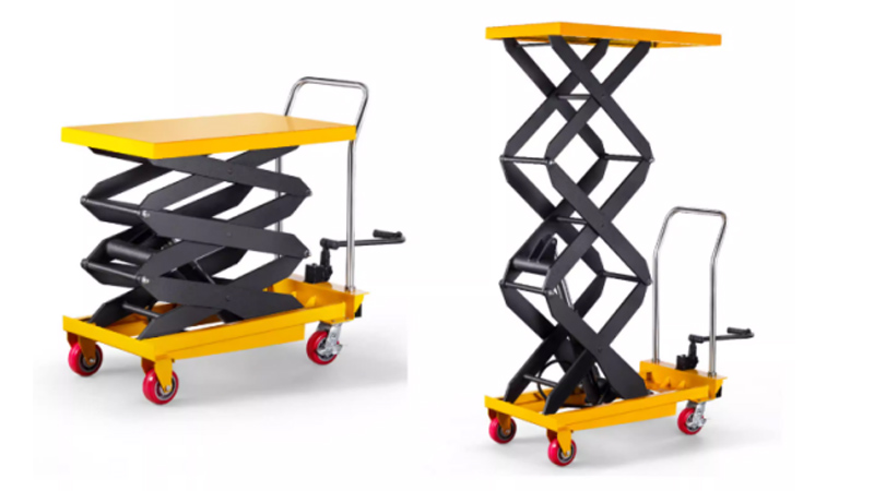 1000 kg:n hydraulisen nostopöydän käyttötapaustutkimus valmistuspajassa